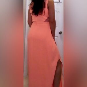 NWT! Gianni Bini Coral/Peach Sleeveless Maxi Sundress